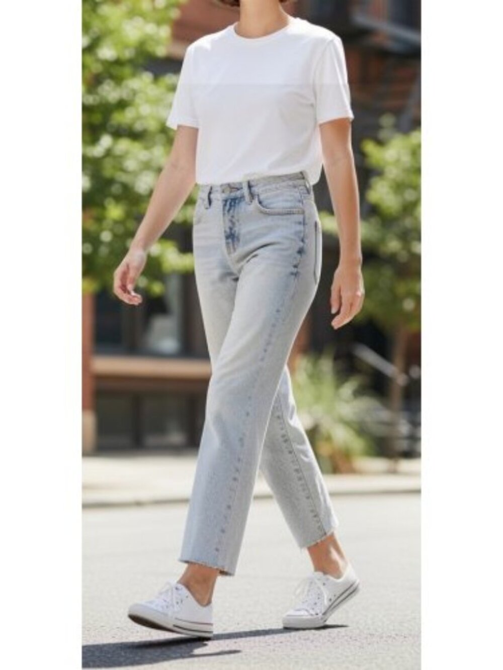 NWT Distressed Cut Off GLOSS & GLITTER Cropped Cut Off Denim Jeans Girls Size 14
